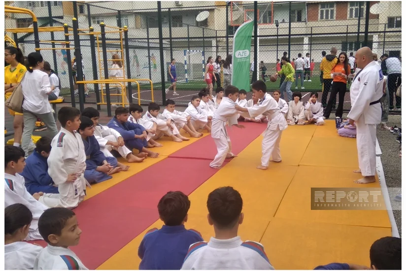 Lənkəranda “Sağlam məhəllə” idman zonası istifadəyə verilib