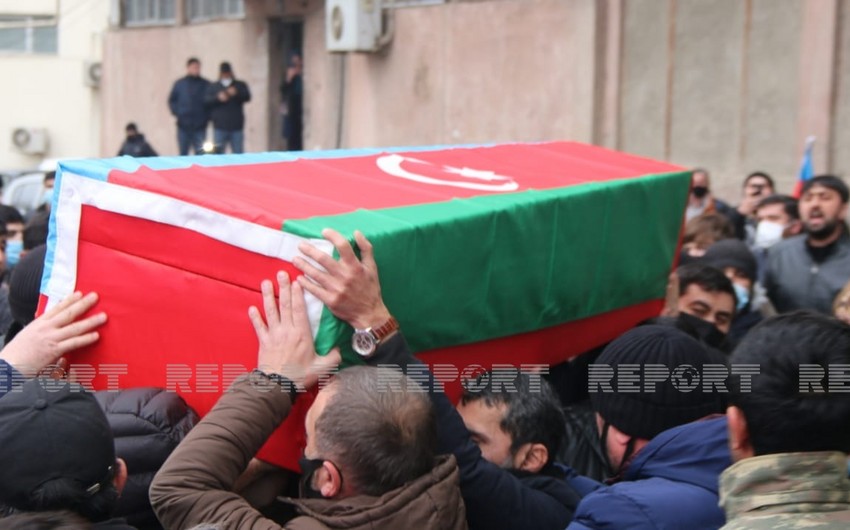 Vətən müharibəsində şəhid olan əsgər bu gün dəfn edildi