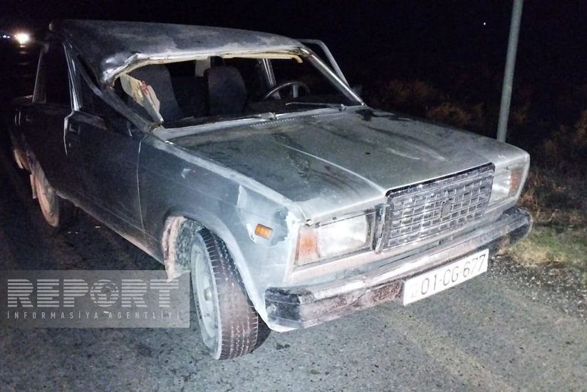 Kürdəmirdə yol qəzası baş verib, xəsarət alan var