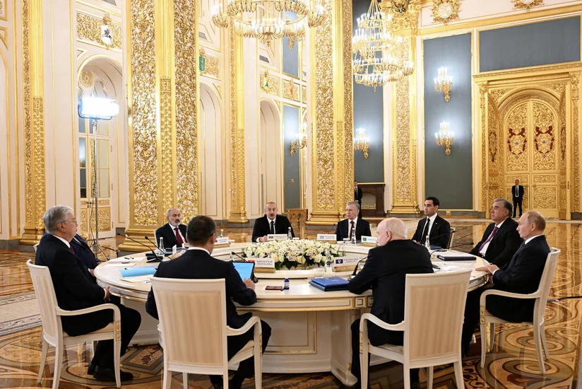 President Ilham Aliyev attending limited-format meeting of CIS Council of Heads of State in Moscow
