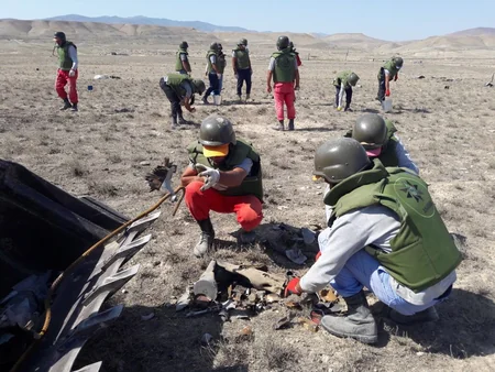 Xızıda 399 ədəd partlamamış hərbi sursat aşkar edilib