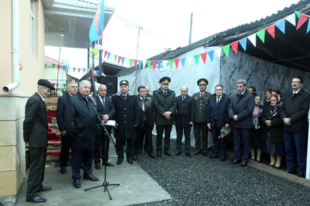 Zaqatalada Milli Qəhrəmanın ailəsi evlə təmin olunub
