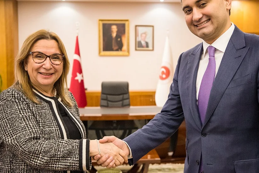 Zaur Qəhrəmanov Türkiyənin ticarət, sənaye və texnologiya nazirləri ilə görüşüb