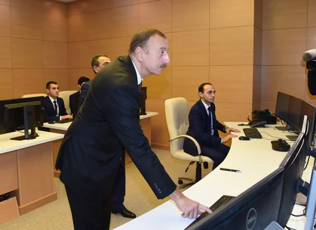 Prezident İlham Əliyev Ceyranbatan Ultrasüzgəcli Sutəmizləyici Qurğular Kompleksinin açılışında iştirak edib