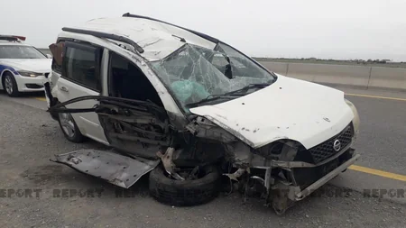 Hacıqabulda yol qəzası olub, xəsarət alanlar var