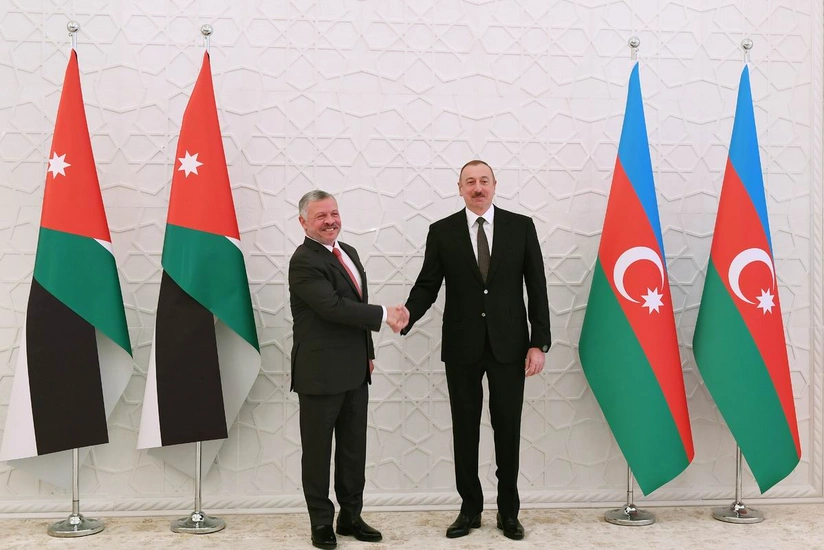 King Abdullah II of Jordan congratulates Ilham Aliyev