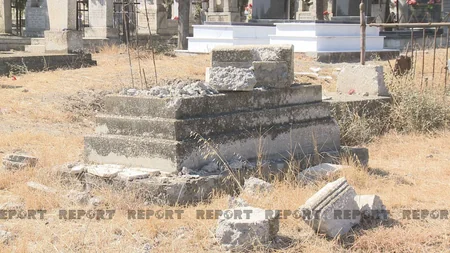 Tərtərdə erməni terroru zamanı dağıdılan qəbirlər bərpa edilir