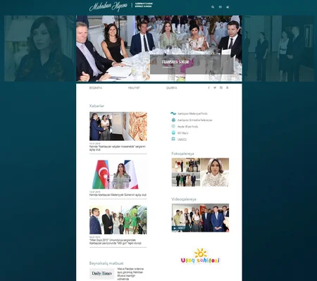 Newly designed official website of Azerbaijan's  First Lady launched