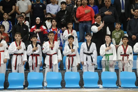 Kiçikyaşlı taekvondoçular arasında Azərbaycan birinciliyinin açılış mərasimi keçirilib