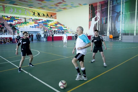 “ShamkirChess 2017” turnirinin iştirakçıları və təşkilatçılar arasında futbol turniri keçirilib