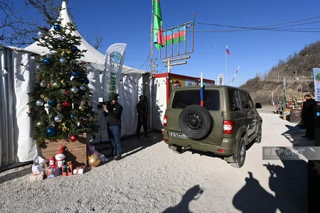 На дороге Ханкенди-Лачын вновь созданы условия для проезда автомобилей снабжения российских миротворцев
