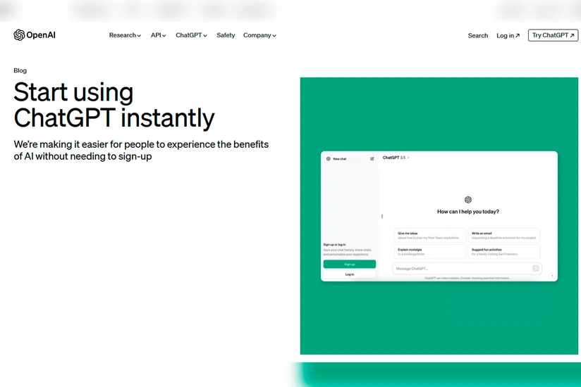 “OpenAI”: “ChatGPT” qeydiyyatsız da əlçatandır