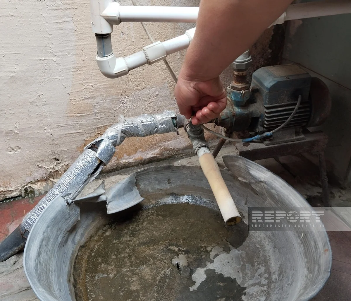 Şəmkirin Kür qəsəbəsində 200-ə yaxın ailə su problemi yaşayır