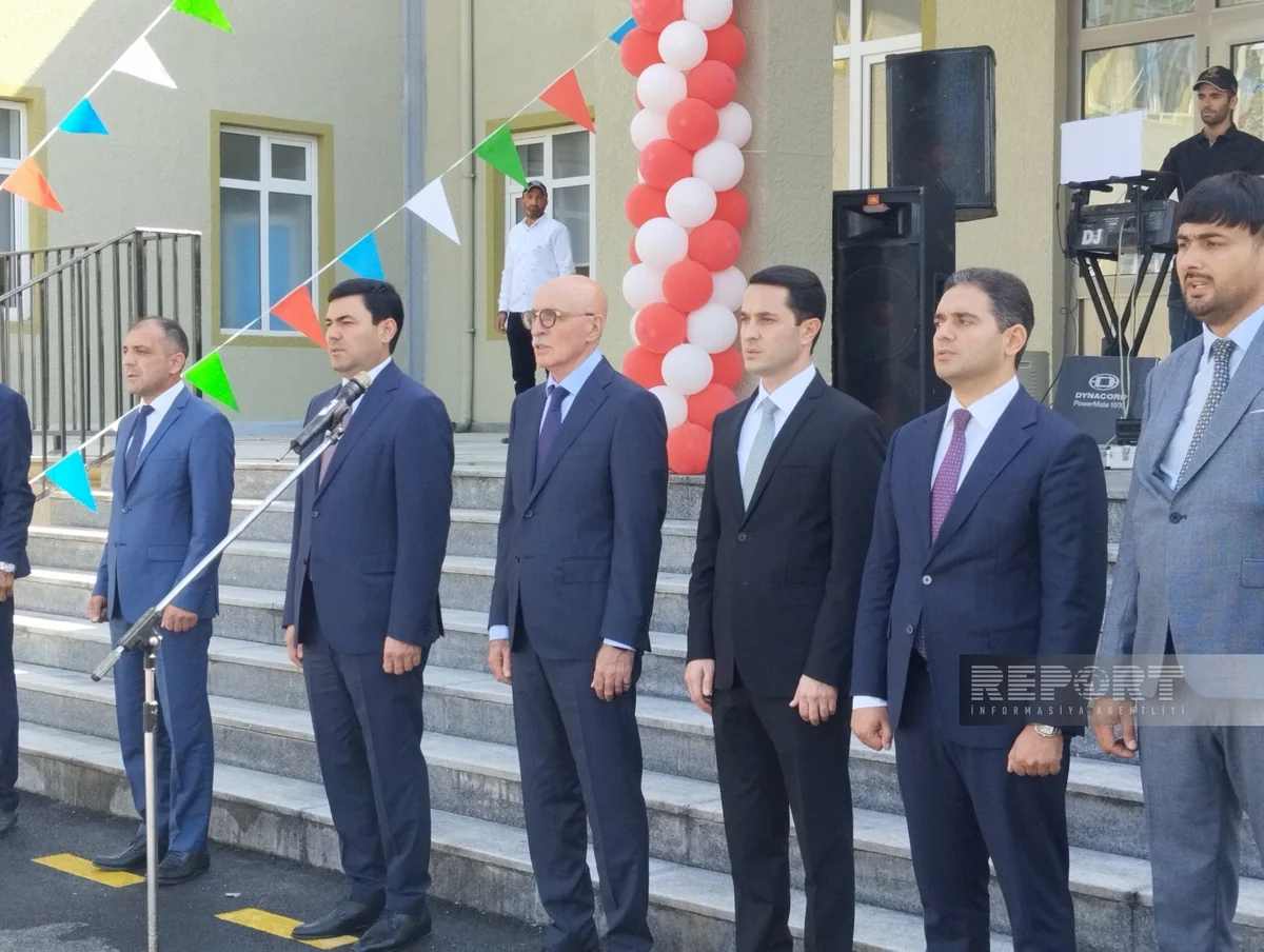 Xaçmazda yeni məktəb binasının açılışı olub 