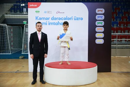 Cüdo üzrə ilk dəfə kəmər dərəcələri üzrə rəsmi imtahan keçirilib 