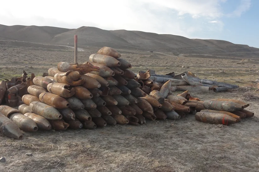 Xızıda hərbi hissə ətrafında 100-dən çox hərbi sursat aşkar edilib