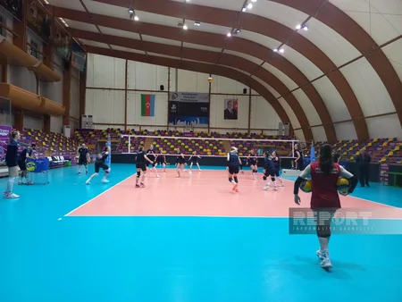 Qızıl Avropa Liqasına hazırlaşan Azərbaycanın voleybol millisi növbəti məşqinə çıxıb
