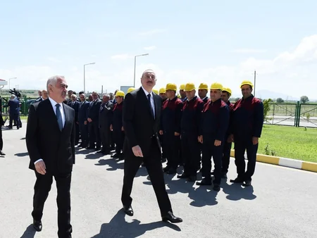 President Ilham Aliyev attended opening of water purification facility complex in Nakhchivan