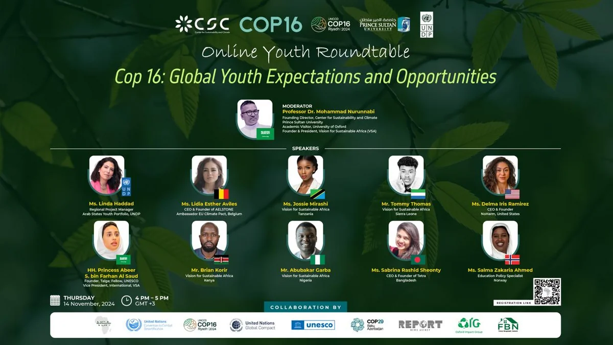 Youth leaders discuss global expectations for COP16
