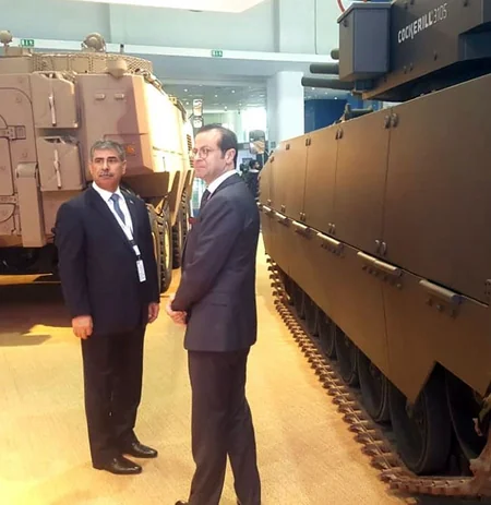 Azerbaijan Defense Minister attends IDEX-2019 International Defense Exhibition
