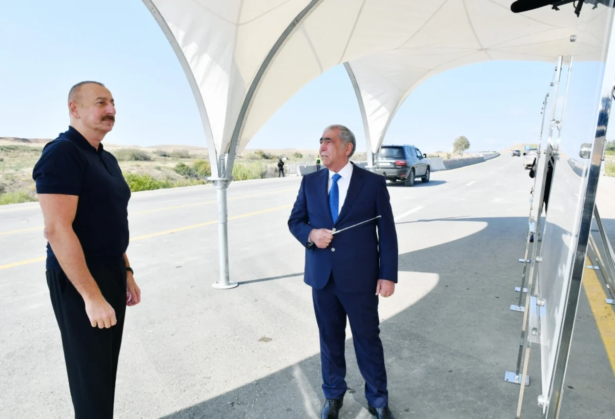 Şükürbəyli–Cəbrayıl–Hadrut avtomobil yolunun Şükürbəyli–Cəbrayıl hissəsinin açılışı olub