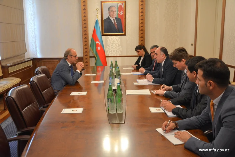 Azerbaijani Foreign Minister Elmar Mammadyarov receives Dutch Ambassador
