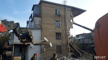 Explosion hits residential building in Ganja, casualties reported - PHOTO - UPDATED