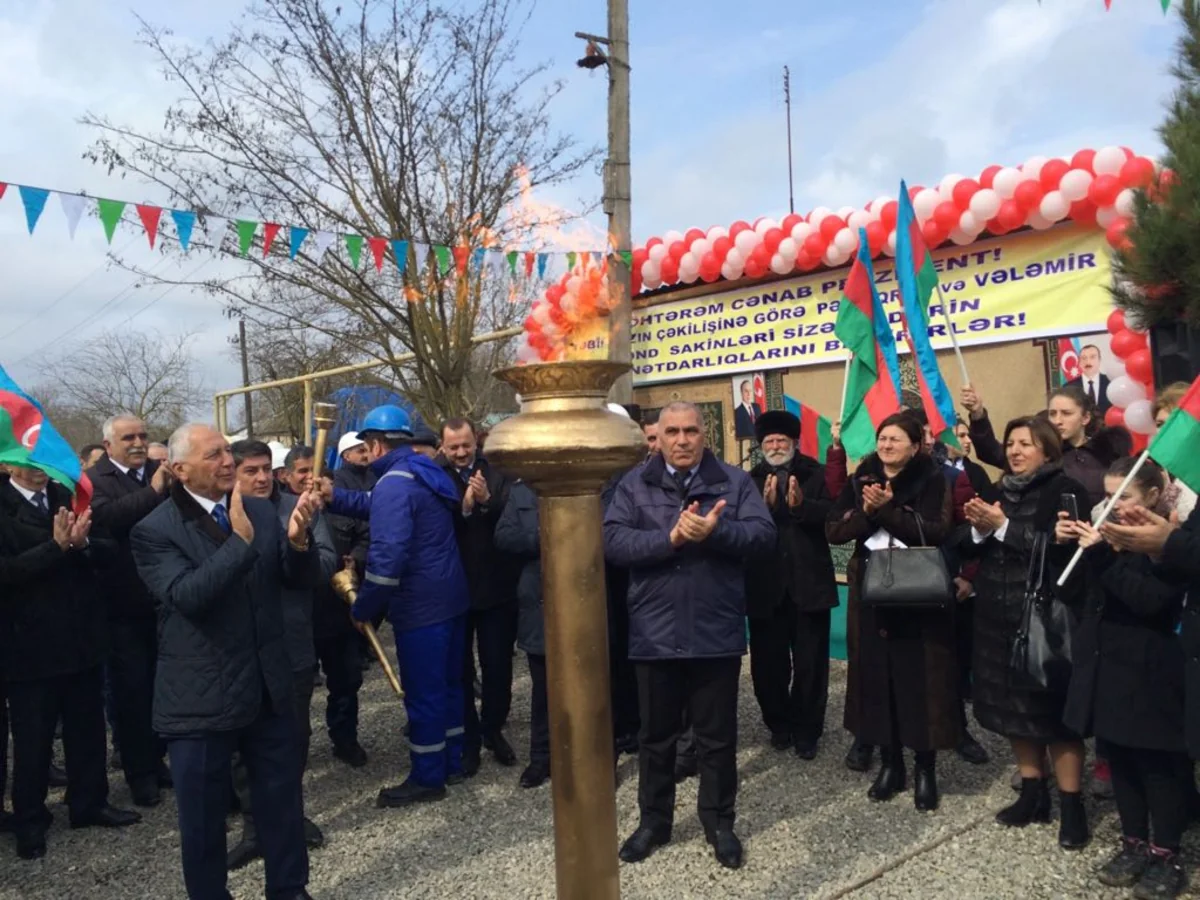 Xaçmazın daha iki yaşayış məntəqəsinə ilk dəfə qaz verilib