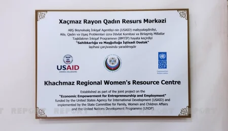 Xaçmazda Qadın Resurs Mərkəzinin açılışı olub 