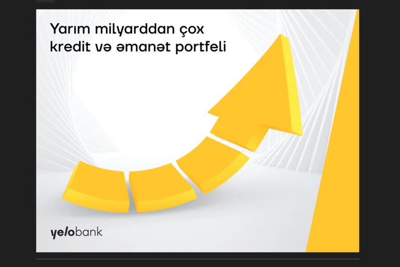 Yelo Bankın əmanət və kredit portfelləri yarım milyard manatı keçib