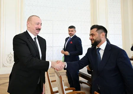Президент Ильхам Алиев принял членов сборной Азербайджана по мини-футболу