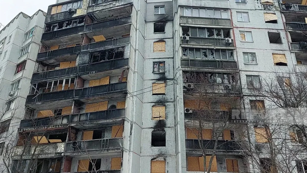 PHOTO REPORTAGE from destroyed district of Kharkiv