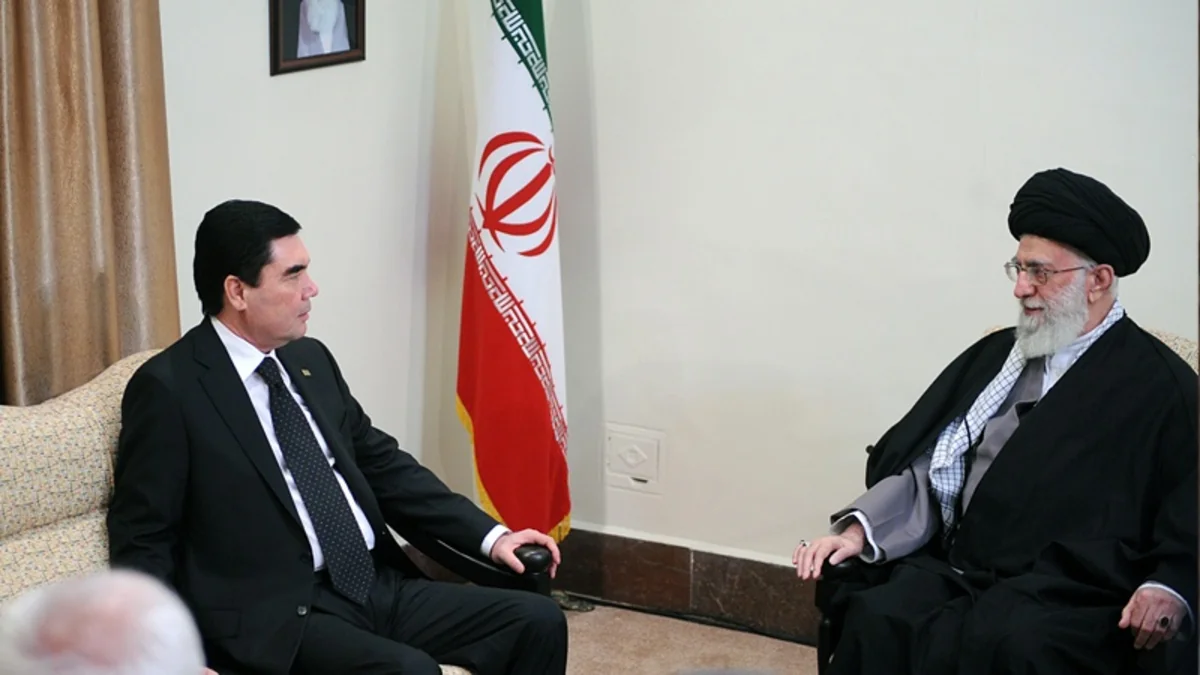 Turkmen President pays a visit to Iran