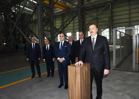 Sumqayıt Kimya Sənaye Parkında əlvan metallar və ferroərintilər zavodunun açılışı olub