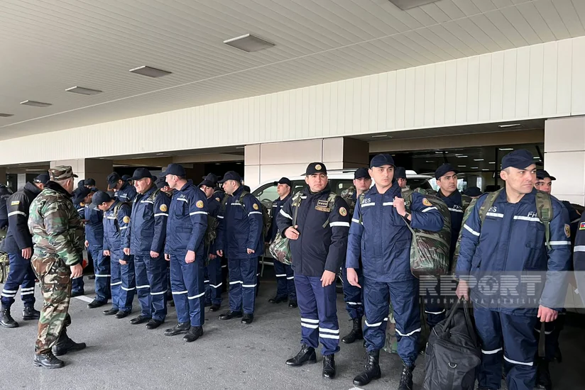 По поручению президента Ильхама Алиева спасательные силы МЧС прибыли в Турцию