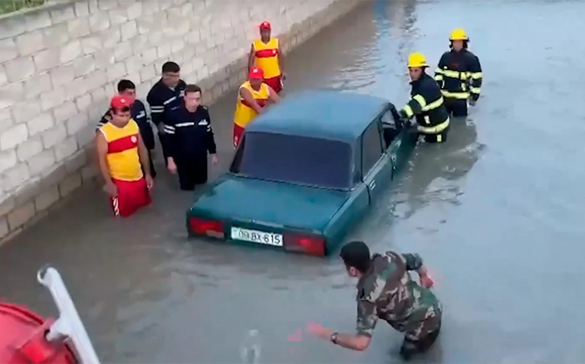 Bərdənin Qaraqoyunlu kəndində subasma ilə əlaqədar təxliyə işləri həyata keçirilib