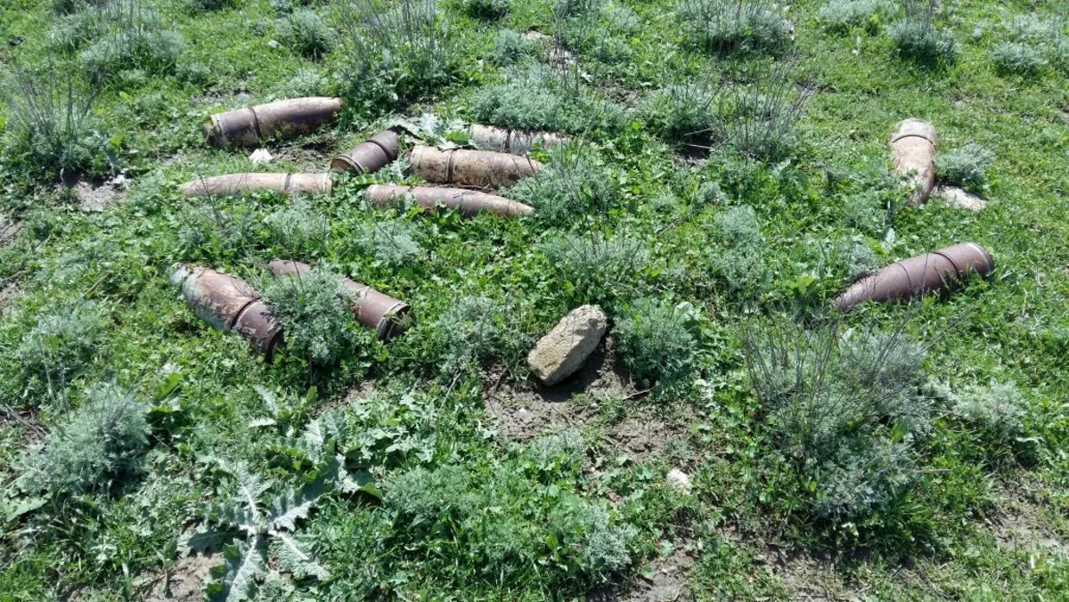Ağstafada 26 ədəd partlamamış hərbi sursat tapılıb