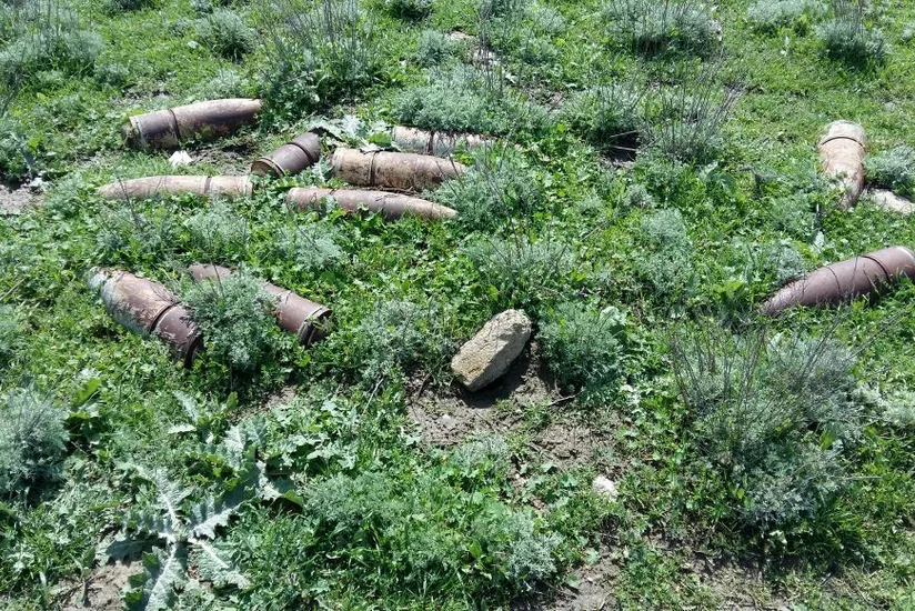 Ağstafada 26 ədəd partlamamış hərbi sursat tapılıb