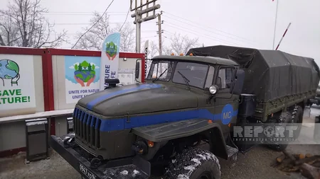 Bu gün Xankəndi-Laçın yolunda sülhməramlıların 43 avtomobili maneəsiz keçib - VİDEO - YENİLƏNİB-7