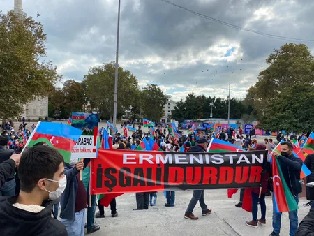 İstanbulda Şuşanın azad olunması münasibəti ilə aksiya keçirilib