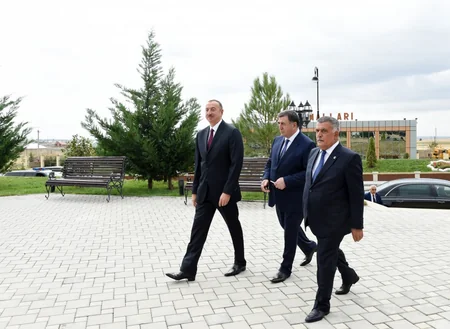 ​Prezident Ağsuya içməli suyun verilməsi mərasimində iştirak edib