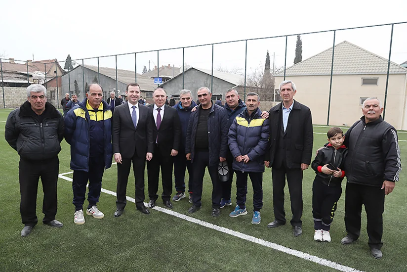 AFFA-nın Gəncədə inşa etdiyi növbəti meydança istifadəyə verilib
