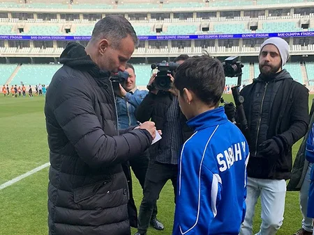 Rayan Giqqz Bakı Olimpiya Stadionunda - FOTO