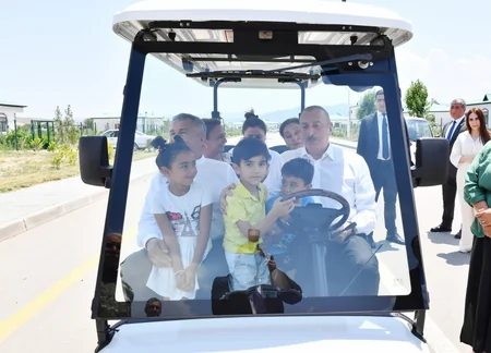 Azərbaycan və Tatarıstan liderləri Zəngilanın Ağalı kəndində olublar