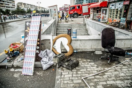 В ТЦ Diqlas сгорела территория площадью 17 тыс. квадратных метров - ФОТОРЕПОРТАЖ