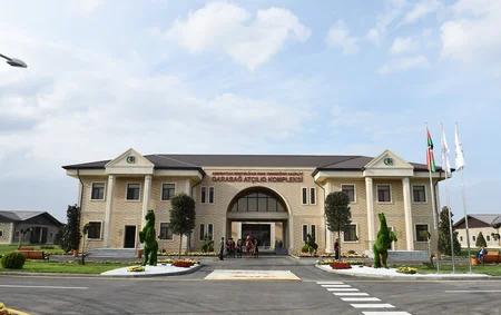 President Ilham Aliyev attends opening of Qarabag Equestrian Complex