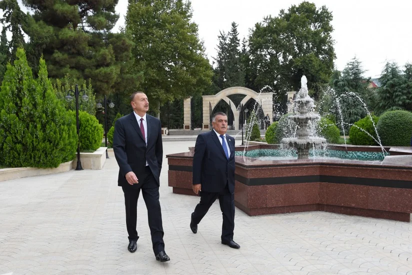 Prezident İlham Əliyev Ağsu rayonuna səfər edib