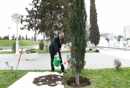 ​Prezident İlham Əliyev Bərdəyə səfər edib