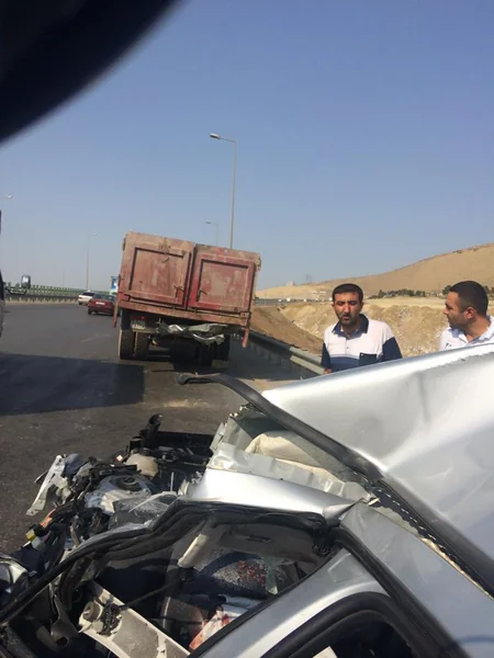 Bakıda jurnalist ağır qəza törədib - FOTOLAR