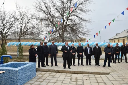 Hacıqabul rayonunun Navahı qəsəbəsində yeni su təchizatı sistemləri yaradılıb